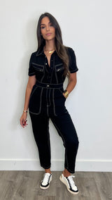 Louise Black Jumpsuit