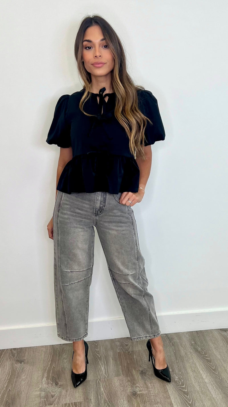 Callie Grey Denim Jeans