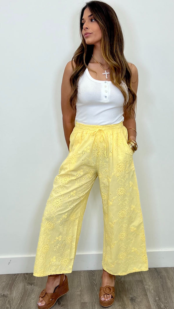 Giovanna Eyelet Pants