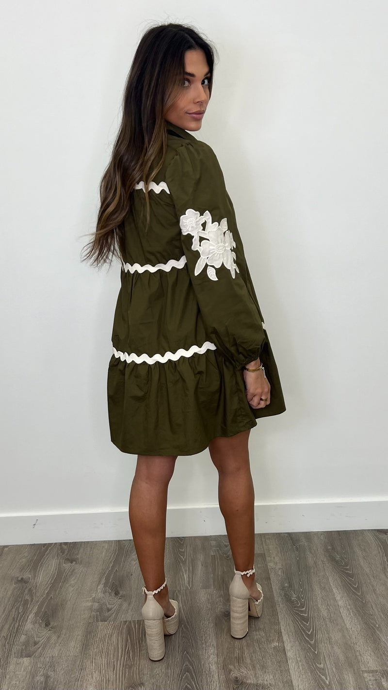 Mae Olive Mini Dress