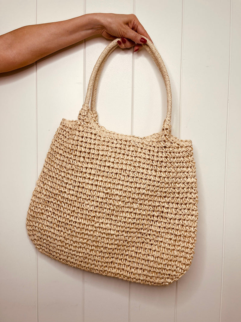 Sandara Woven Ivory Tote