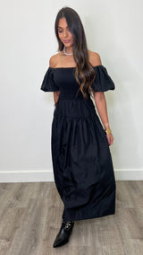 Cerridwen Black Maxi Dress