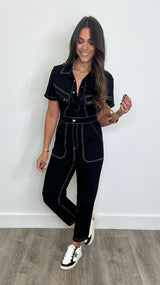 Louise Black Jumpsuit