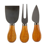 The Stylish Acacia Wood handle Cheese Knives Set of 3