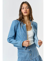 Zelia Denim Braided Jacket