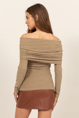 Winifred Taupe Top