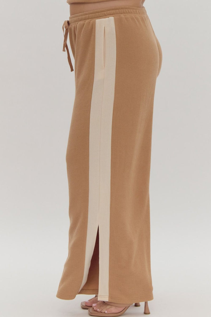 Liana Camel Wide Leg pants