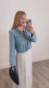 Zelia Denim Braided Jacket